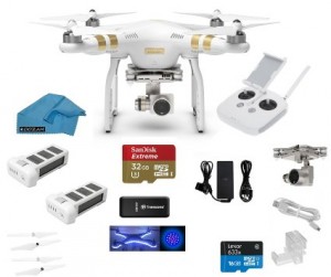 DJI Phantom 3 Professional (Pro) Quadcopter Drone 4K UHD Video Camera 